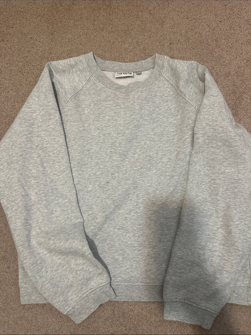 Frank & Oak Light Gray Crewneck Sweatshirt